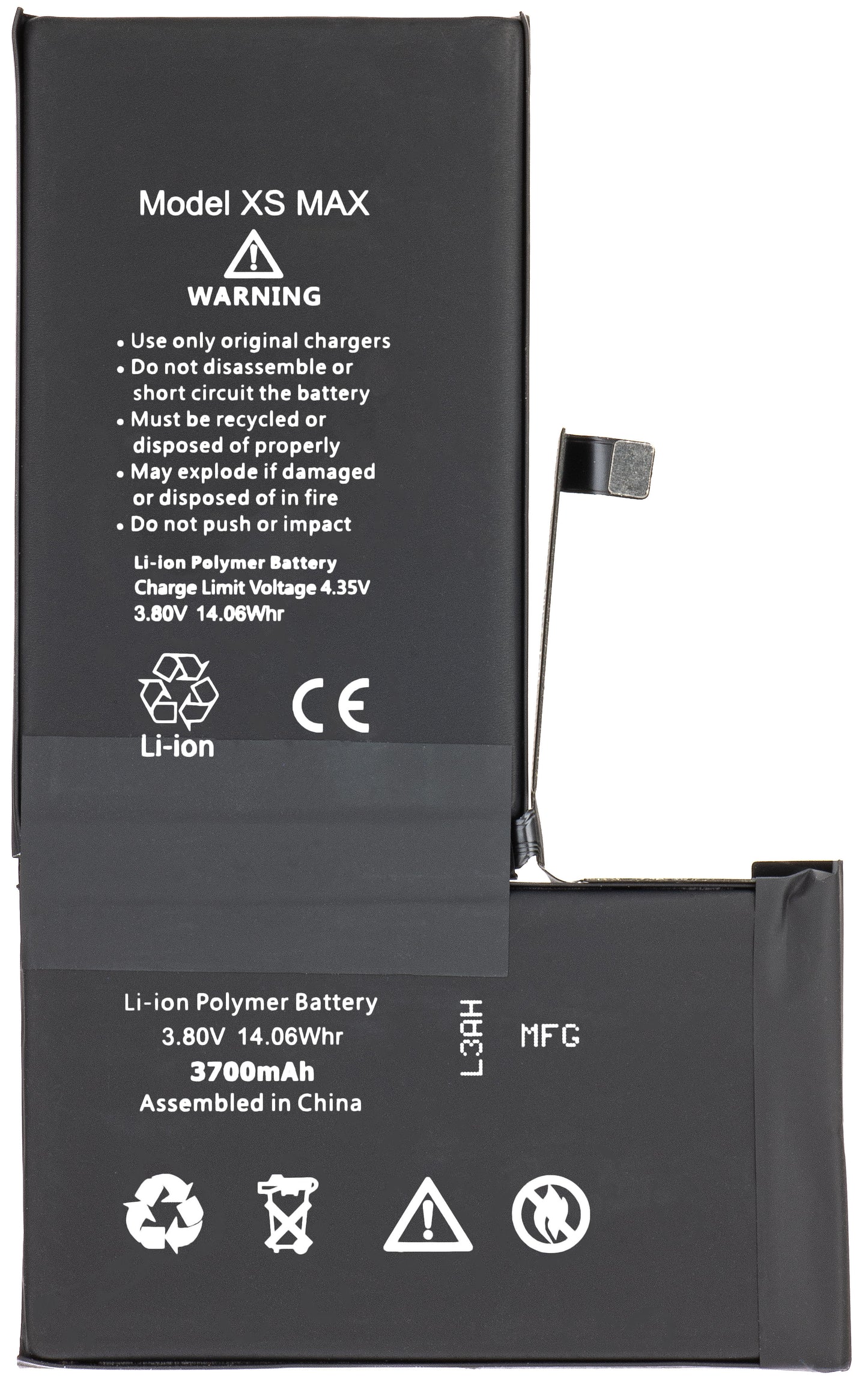 Batterie Apple iPhone XS Max, Haute Capacité