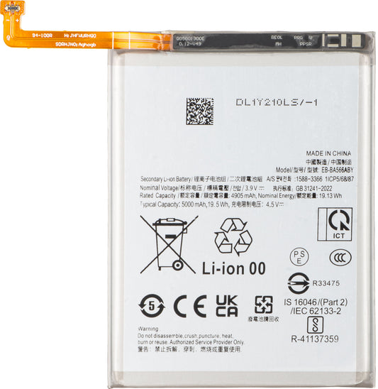 Batterie pour Samsung Galaxy A56 A566 / A36 A366, EB-BA566ASE