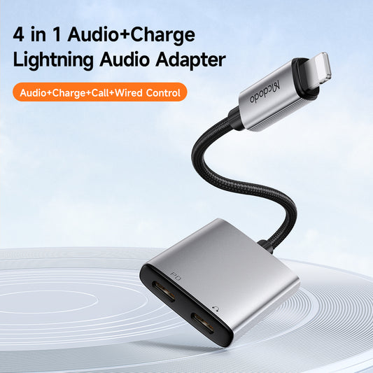 Adaptateur Audio Lightning - Lightning / Lightning McDodo CA-5560 Wales, Gris
