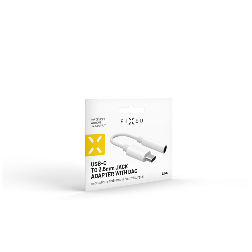 Audio-Adapter USB-C - 3.5mm Fixed, Weiß