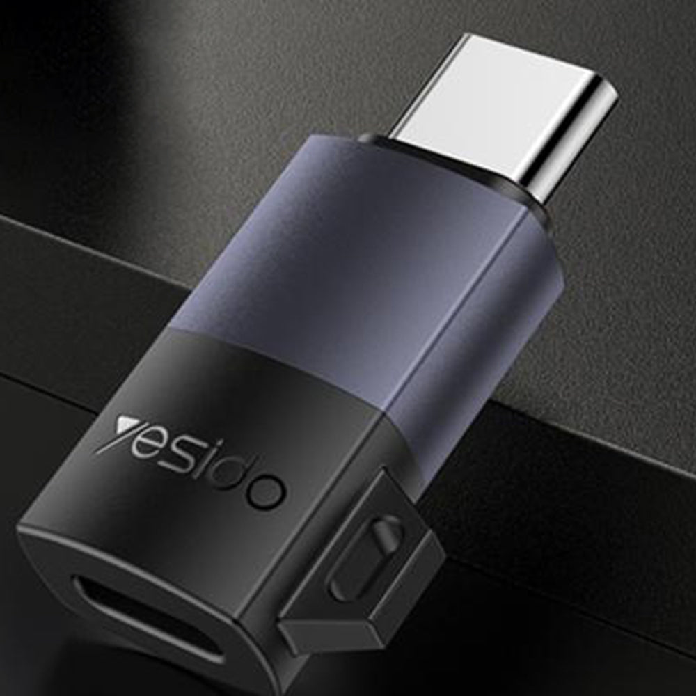 Adaptateur de données et de charge Lightning - USB-C Yesido GS28, Gris