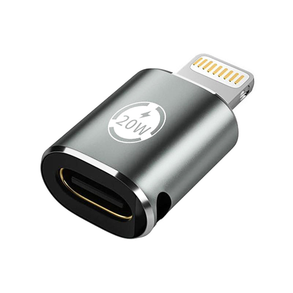 USB-C - Lightning Daten- und Ladeadapter Techsuit A11 TitanCoreX, Grau