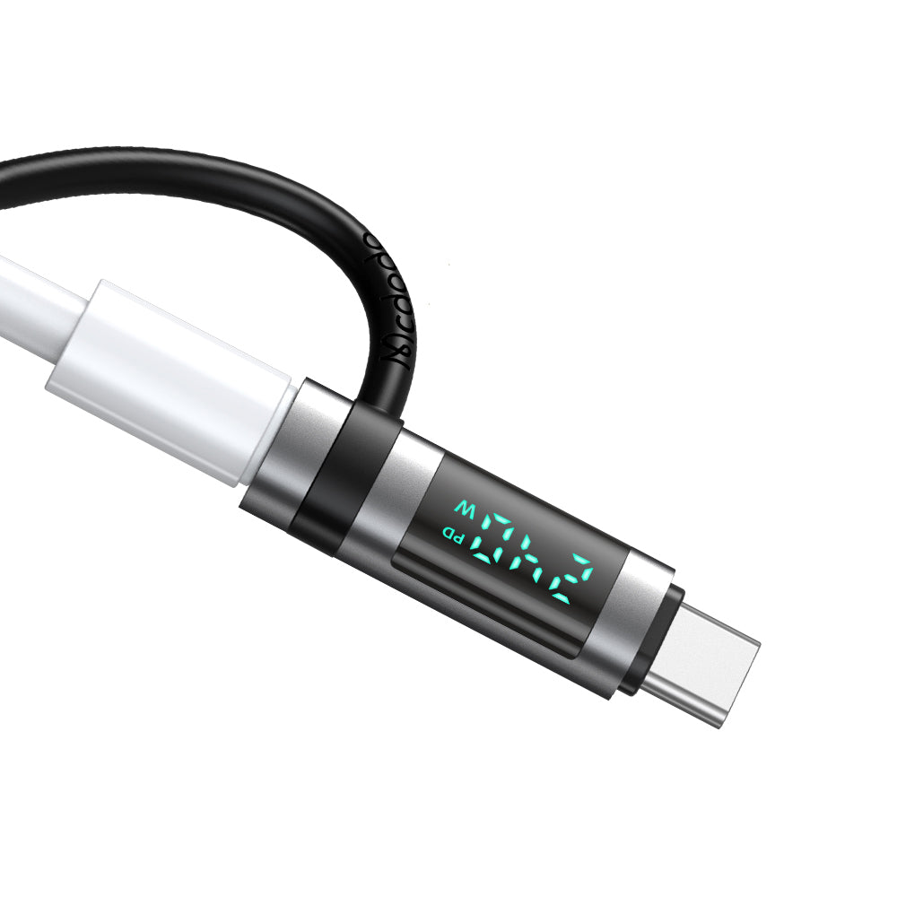 USB-C Daten- und Ladeadapter - USB-C McDodo OT-2620 Pigeon Display, Schwarz