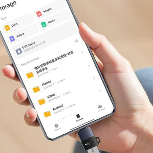 Adaptateur OTG USB-C - USB-A Yesido GS31, Gris