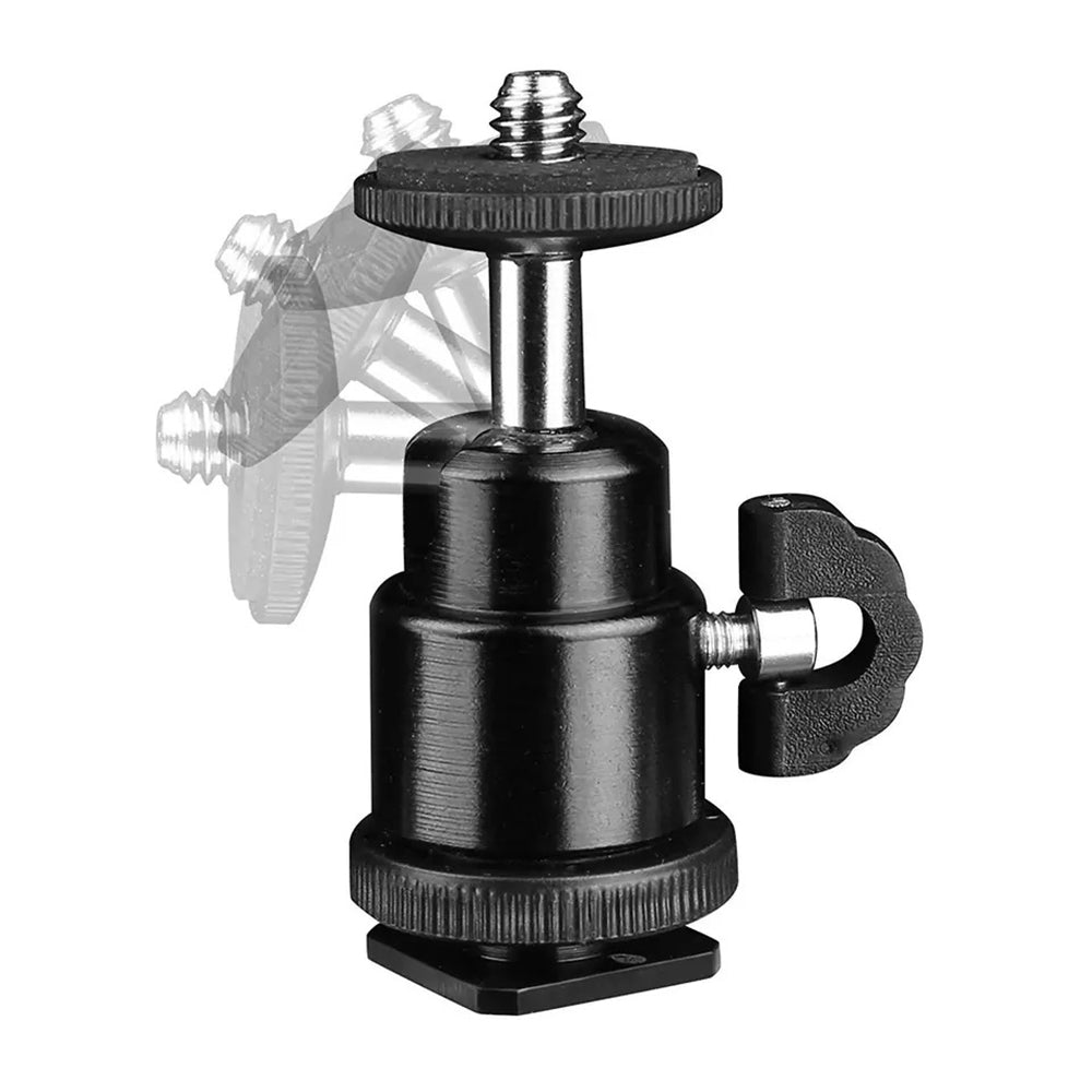 Adaptateur Patin Cold Shoe - 1/4 pouce Techsuit BH-2, Noir