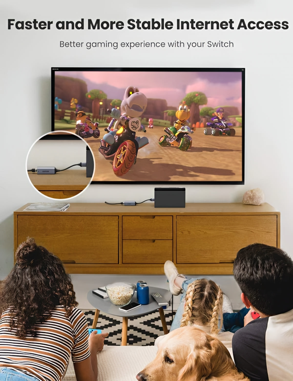 UGREEN CM209 Netzwerkkarte, RJ45, USB, Grau