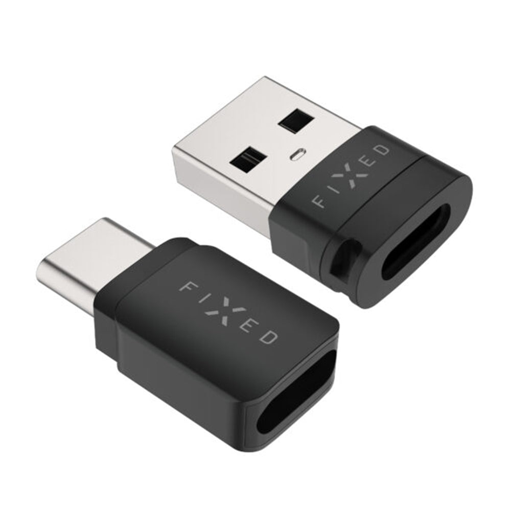 USB-Datenblockieradapter Fixed, USB-A / USB-C, 2in1, Schwarz