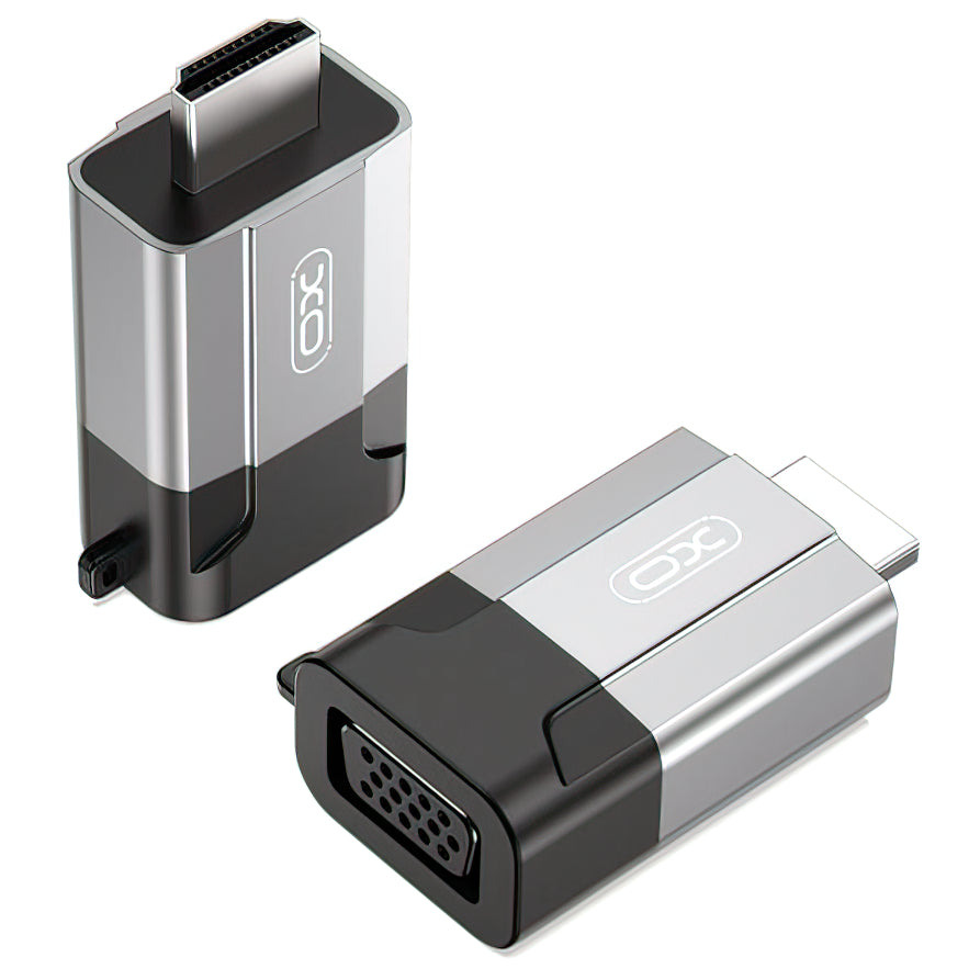 Video Adapter XO Design GB014, HDMI - VGA, Grey