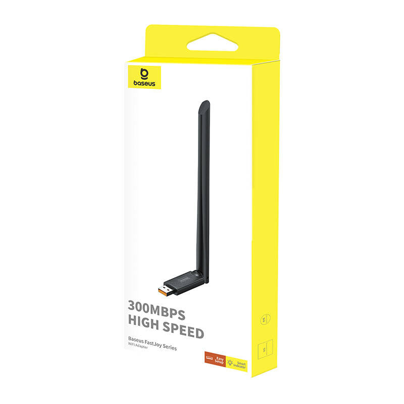 Baseus FastJoy Wireless Adapter, 300Mbps, Black B01317600111-01