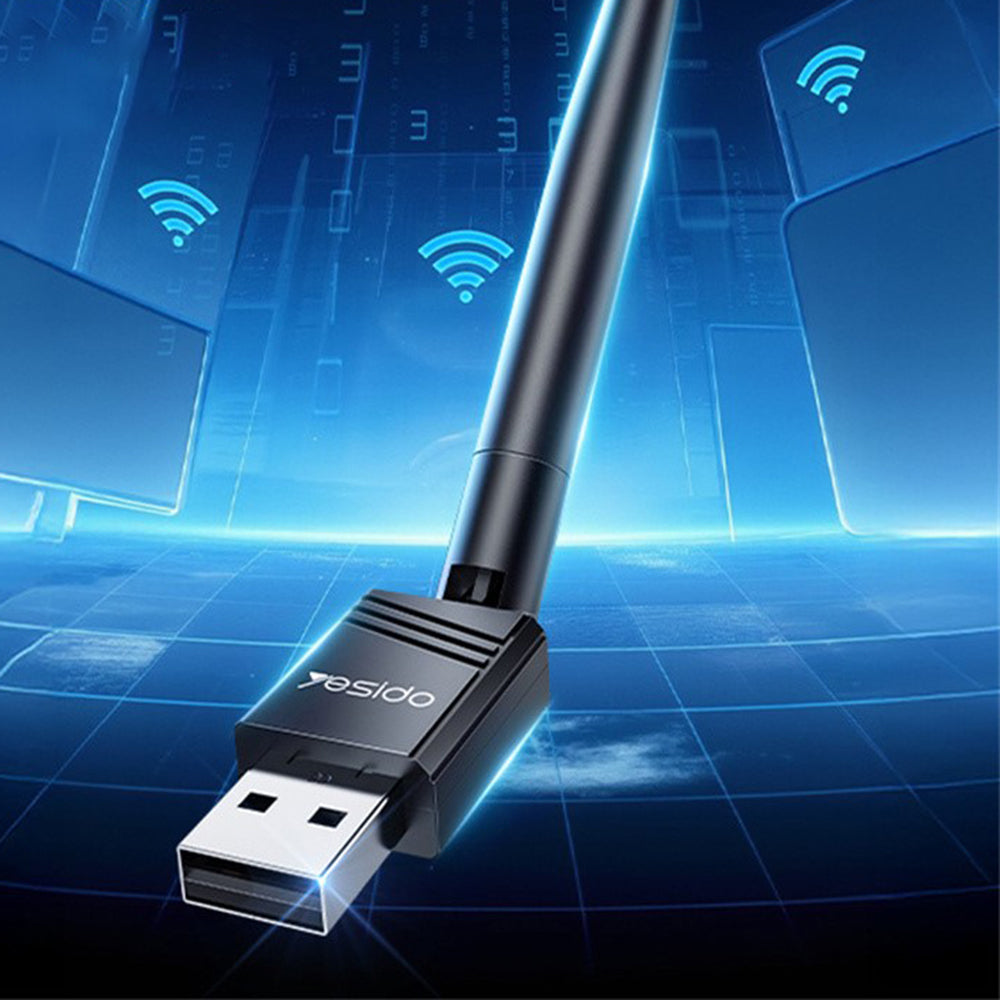 Wireless Adapter Yesido WP11, 150Mbps, Schwarz