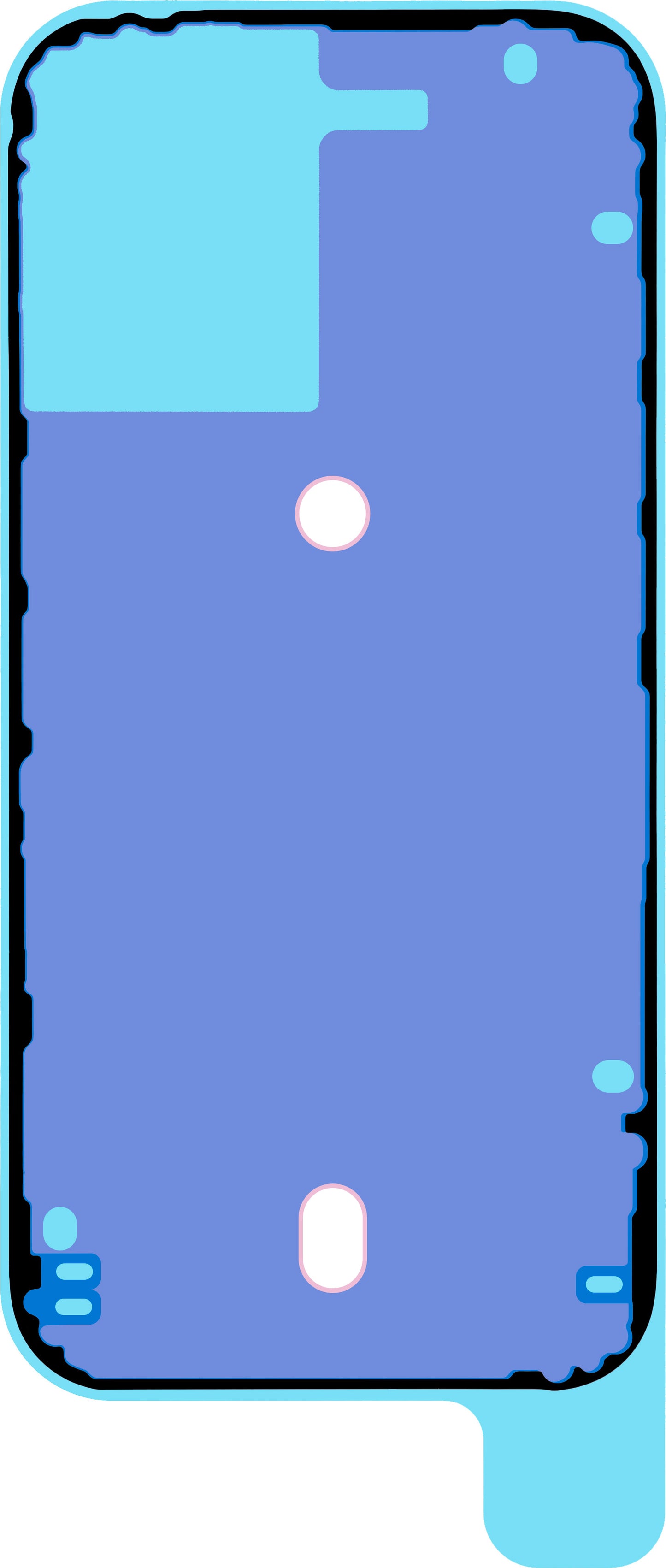 Adhésif Couvercle Batterie Apple iPhone 17, Service Pack 923-12868