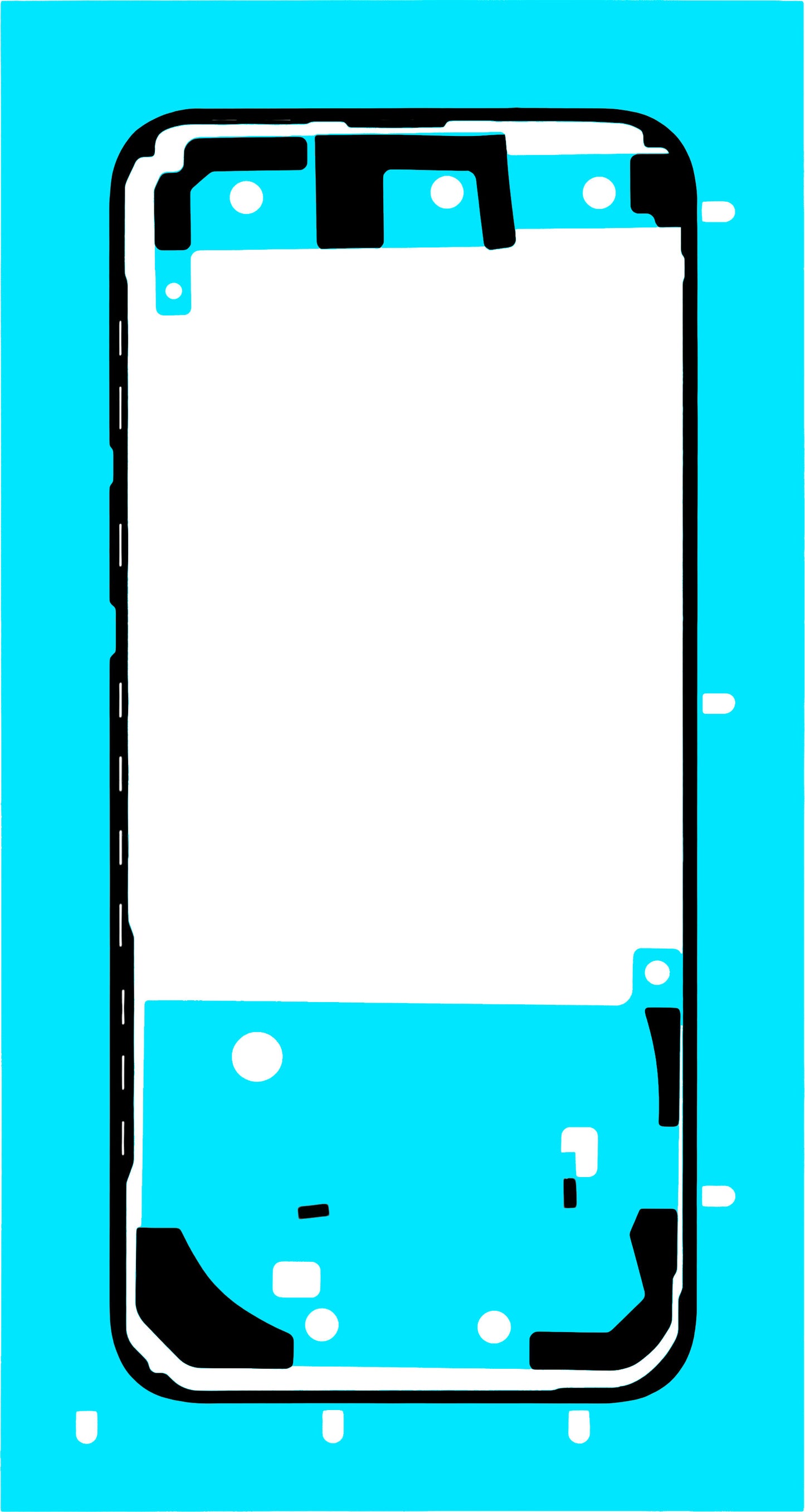 Adhésif Couvercle Batterie Honor Magic8 Pro, Pack de Service 5163AGCT