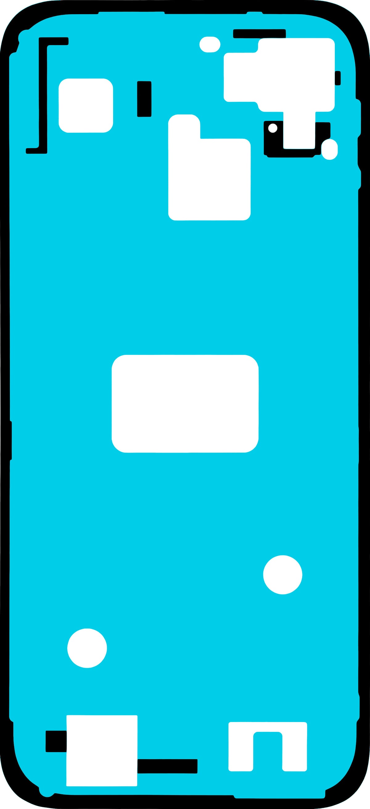 Adhésif Couvercle Batterie Honor 600 Smart, Service Pack 9707ADPH