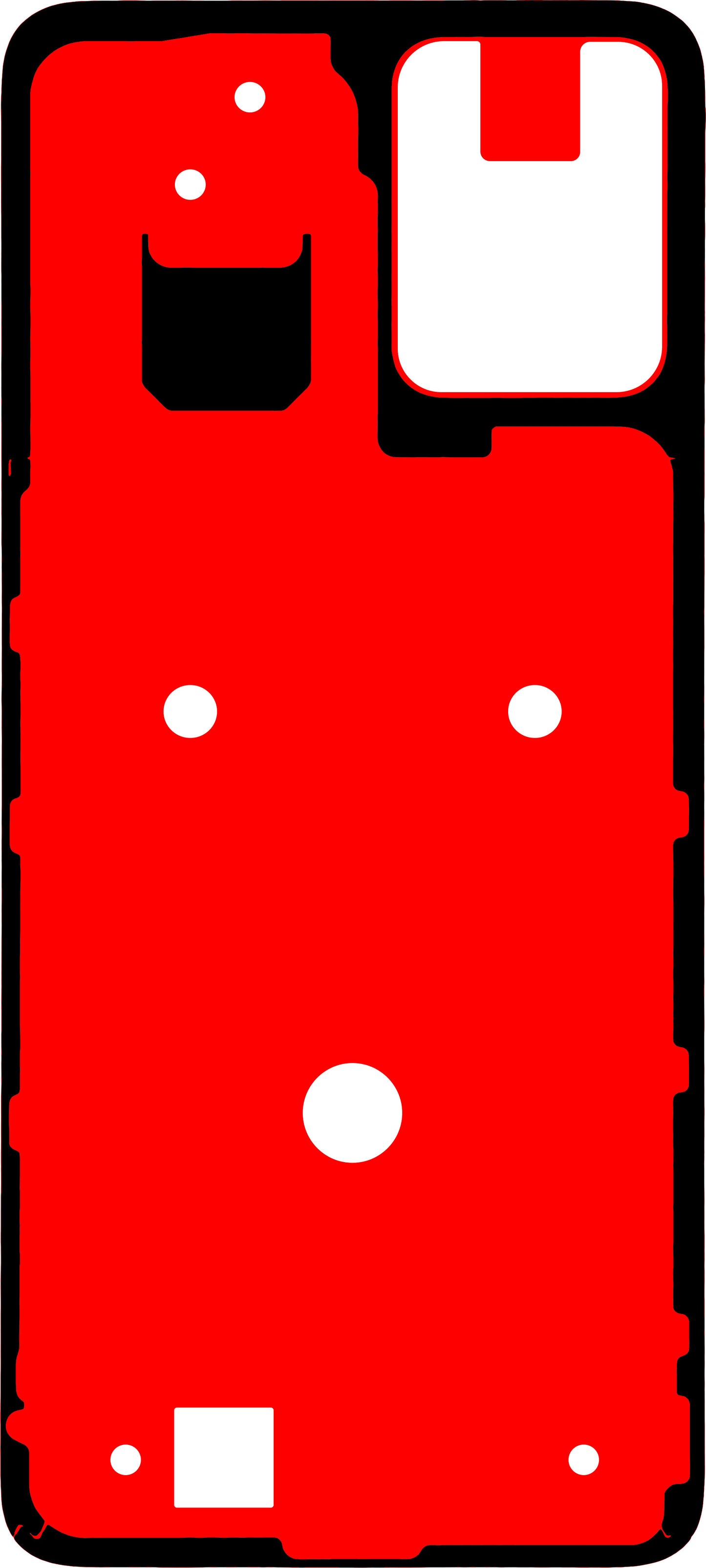 Adhésif Couvercle Batterie Motorola Moto G13, Service Pack 5D78C22490