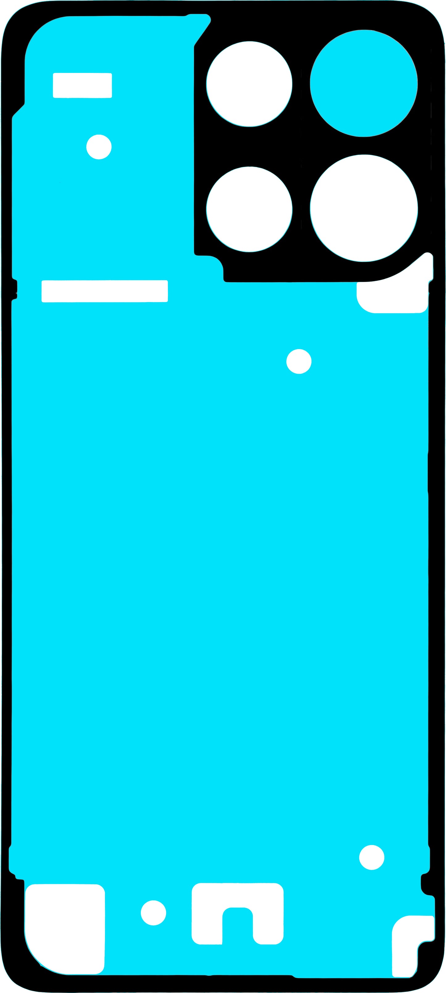 Adhésif Couvercle Batterie Motorola Moto G15 / G15 Power, Service Pack 5948C29252