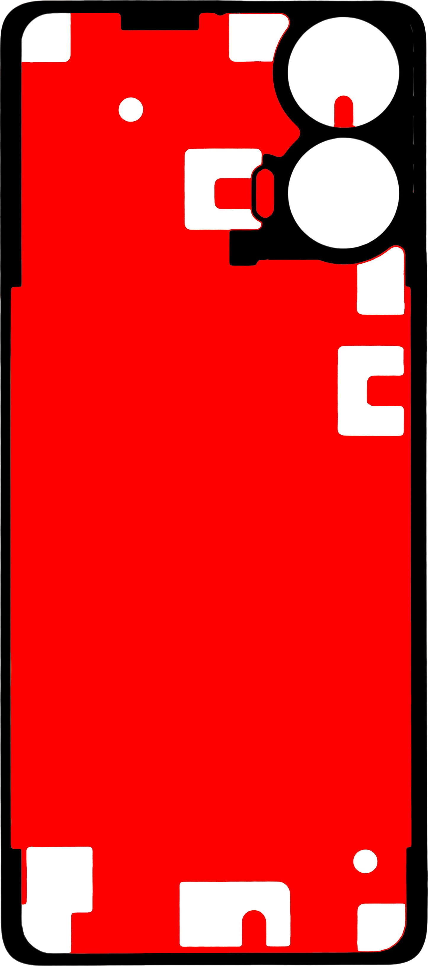 Klebstoff Batterieabdeckung Motorola Moto G24, Service Pack 5D78C23855