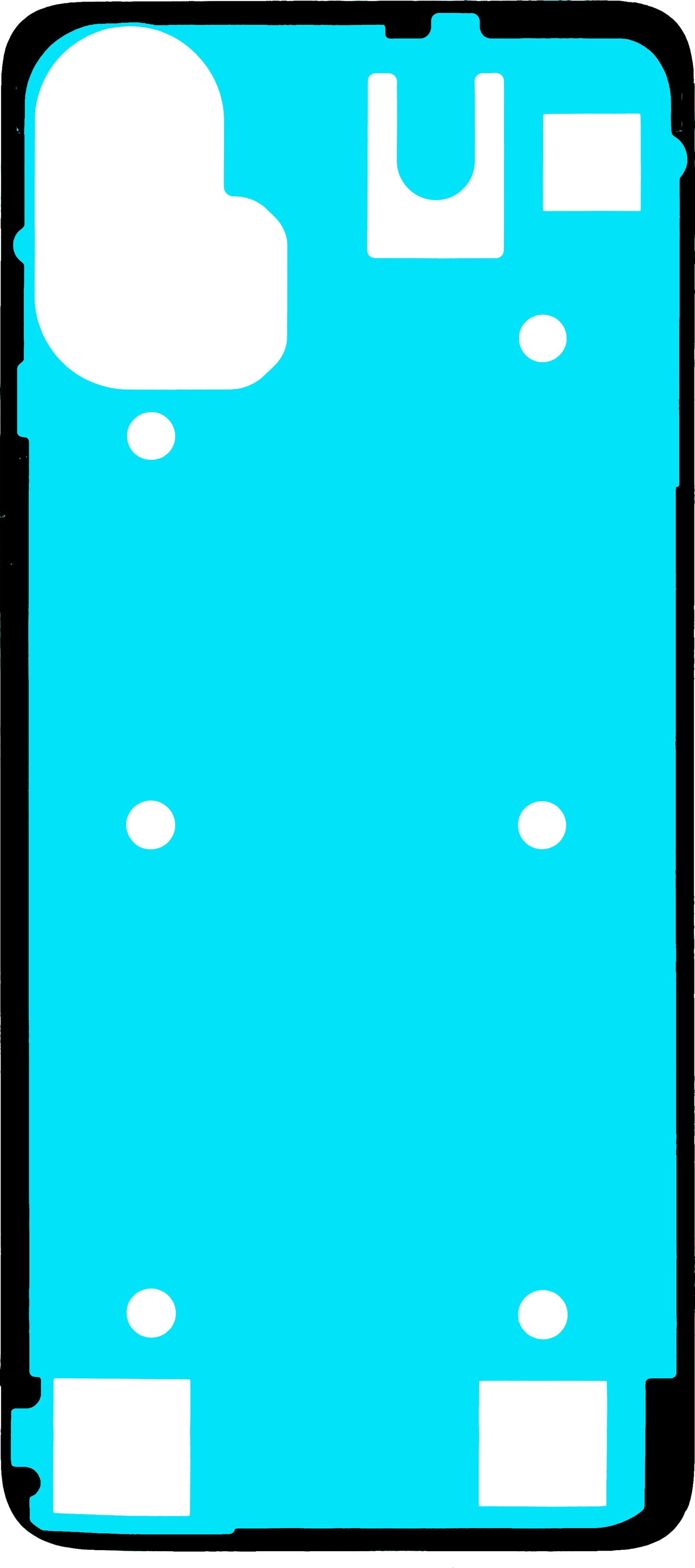 Klebstoff Batterieabdeckung Motorola Moto G34, Service Pack 5D78C23682