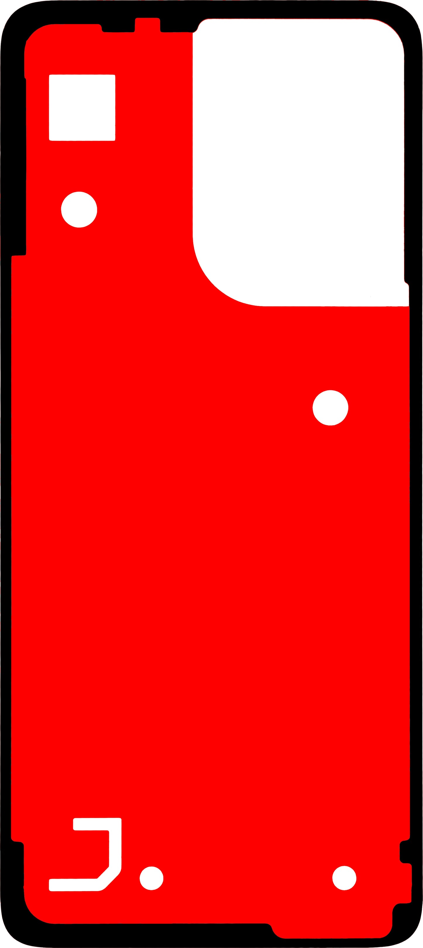 Klebstoff Batterieabdeckung Motorola Moto G55, Material PU, Service Pack 5D78C28716