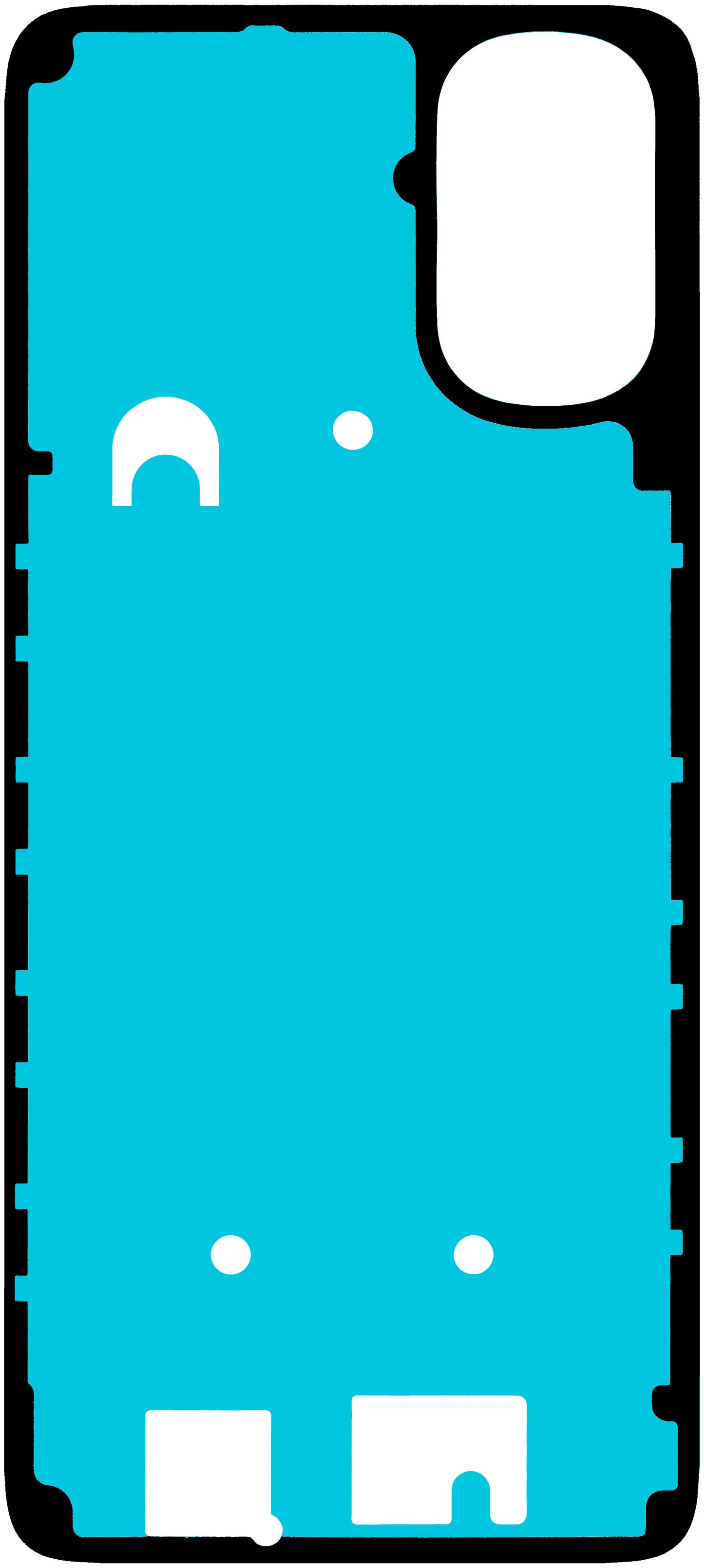 Adhésif Couvercle Batterie Motorola Moto E32s / G22, Service Pack 5D78C20746