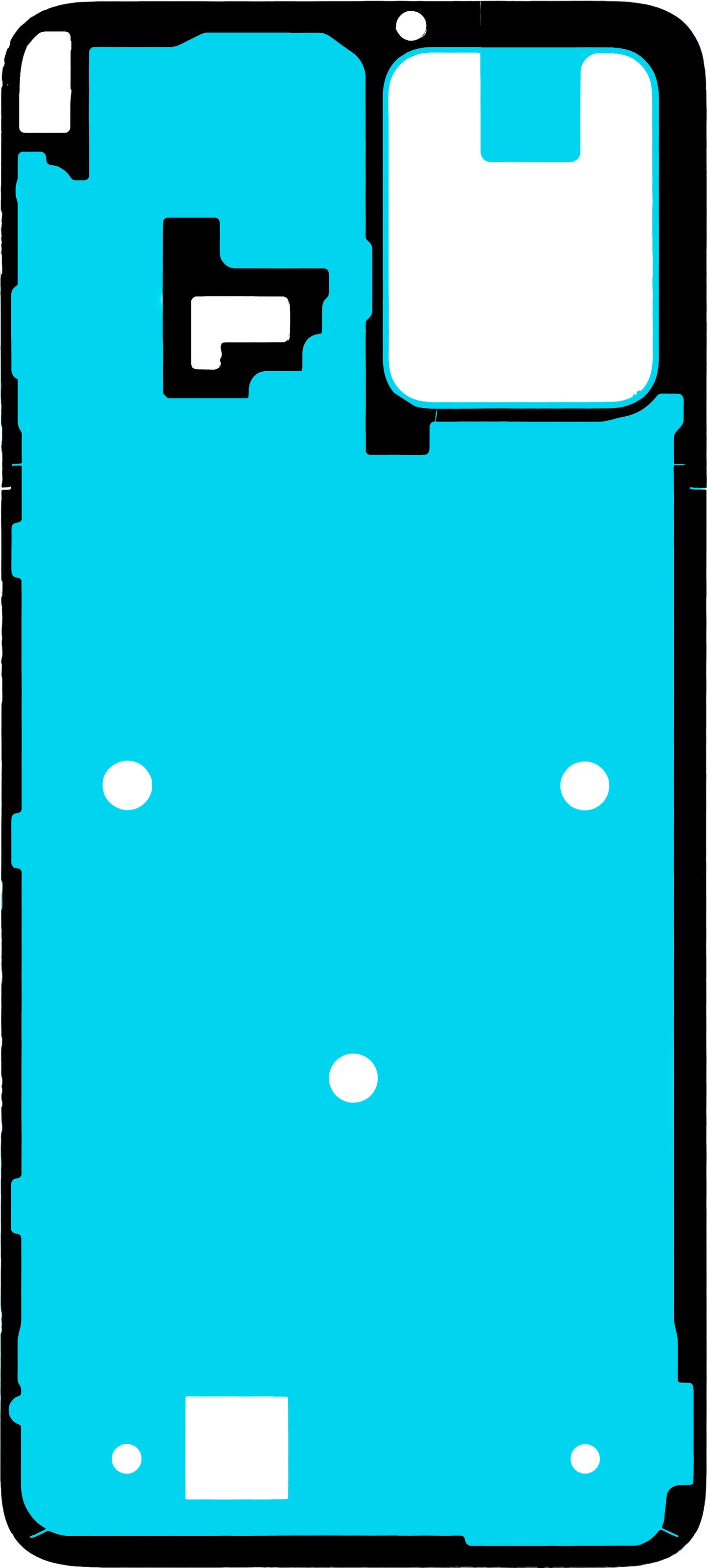 Klebstoff Batterieabdeckung Motorola Moto G53, Service Pack 5D78C22164