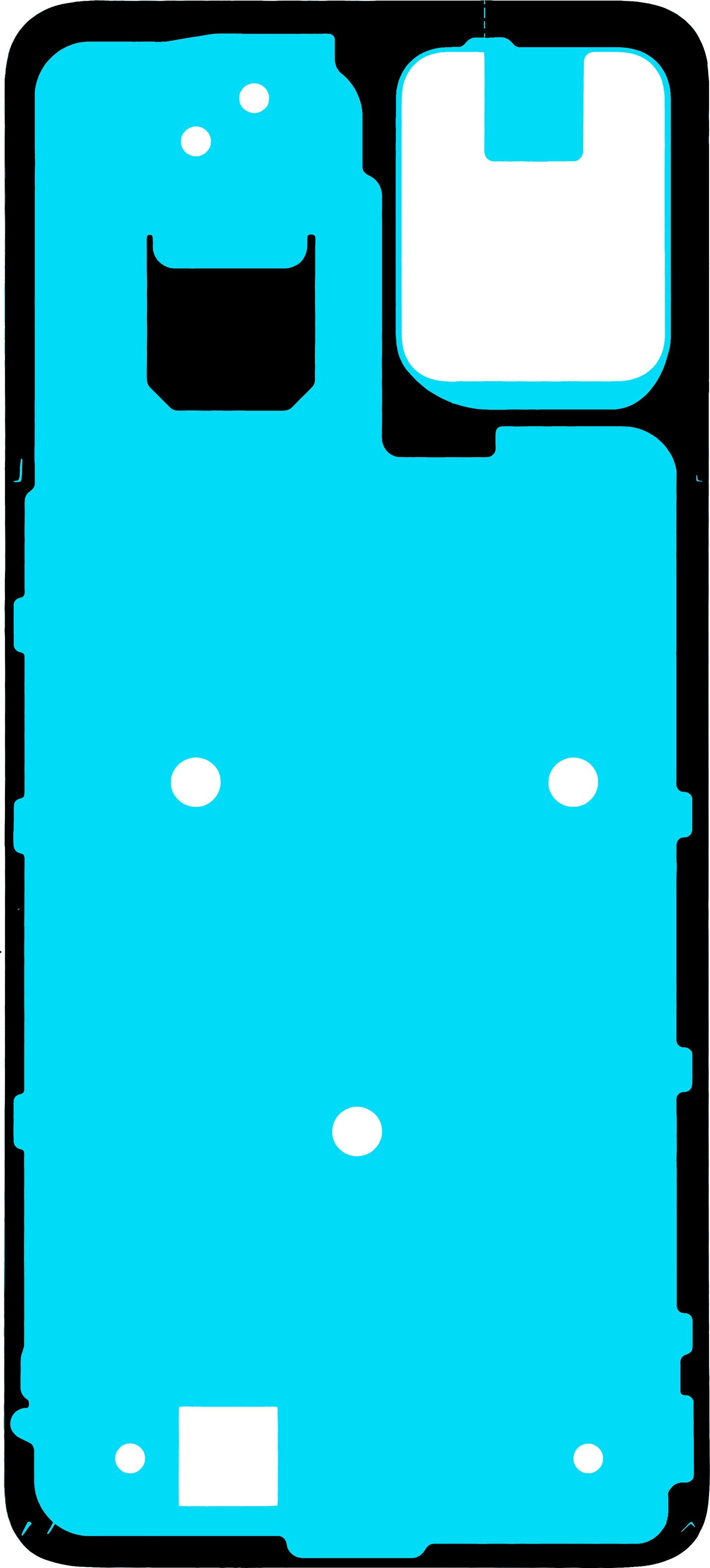 Adhésif Couvercle Batterie Motorola Moto G23, Service Pack 5D78C22491