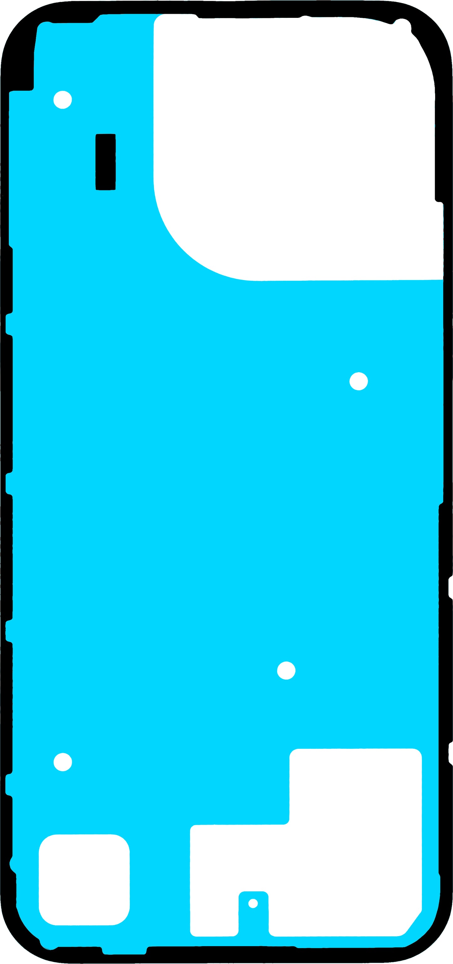 Klebstoff Batterieabdeckung Realme 16 Pro, Service Pack 612717000999