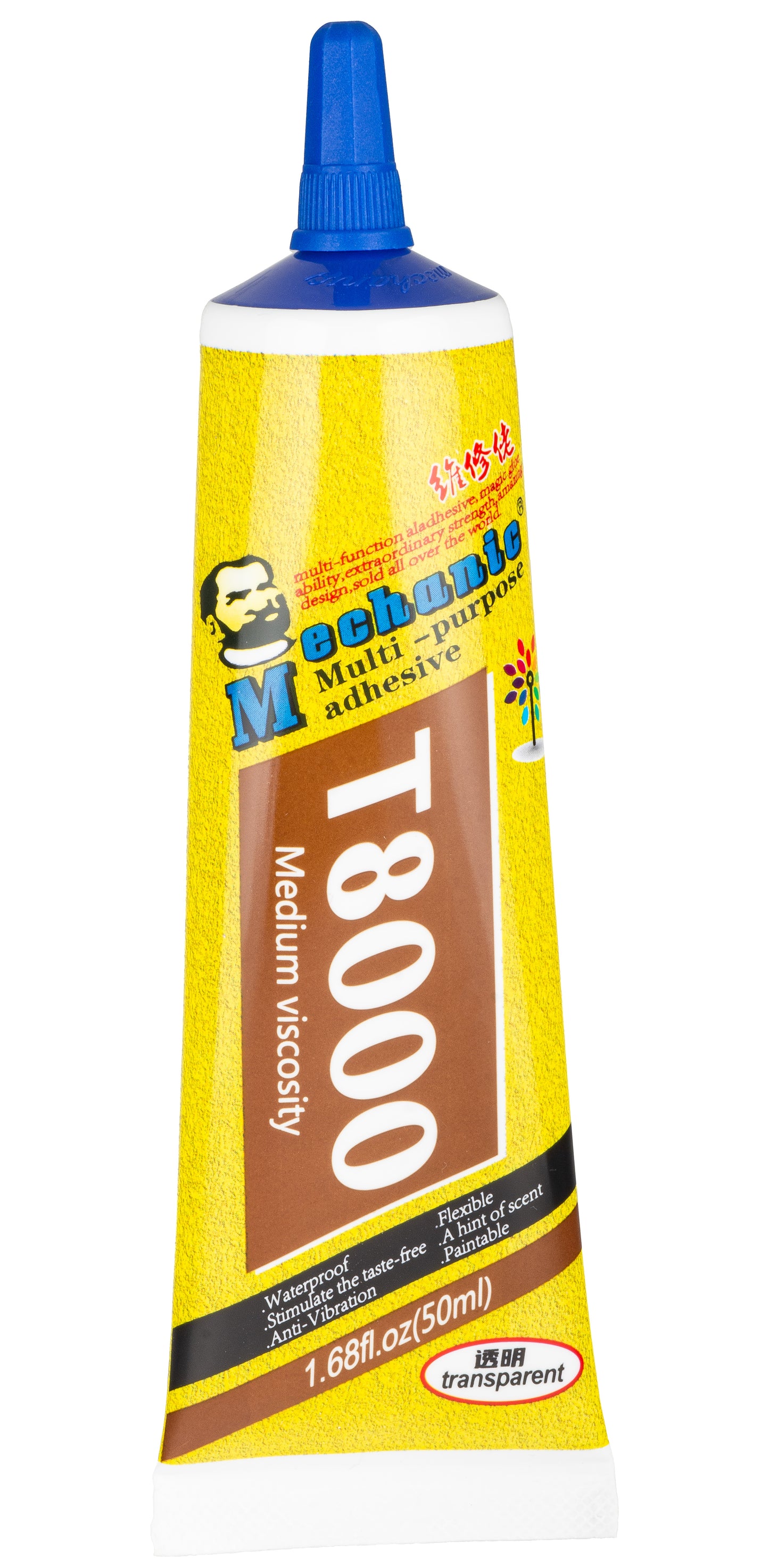 Adhésif Liquide Mechanic T-8000, 50ml, Transparent