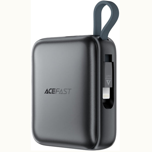 Externer Akku Acefast M23, 10000mAh, 22,5W, QC + PD, 1 x Lightning - 2 x USB-C, Grau