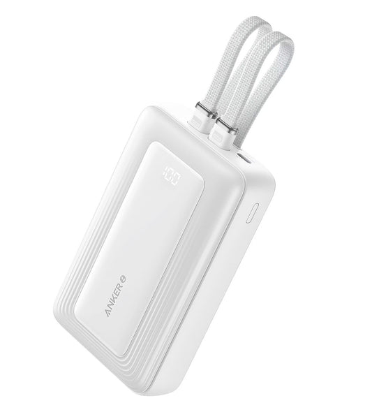Externer Akku Anker PowerCore, 20000mAh, 30W, QC + PD, 1 x Lightning - 1 x USB-A - 2 x USB-C, Weiß A1681H21