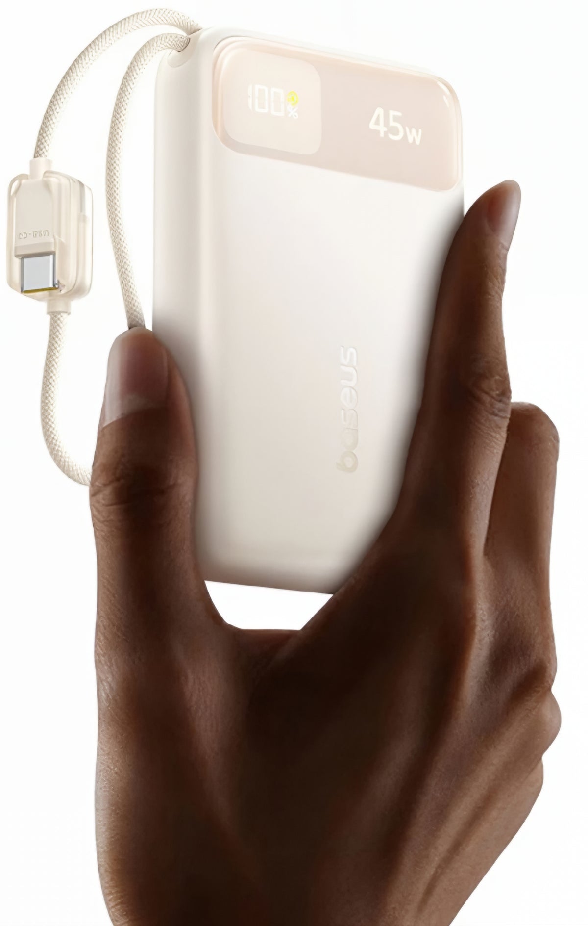 Externe Batterie Baseus EnerFill FC11, 20000mAh, 45W, QC + PD, 1 x USB-A - 3 x USB-C, Beige E0031101