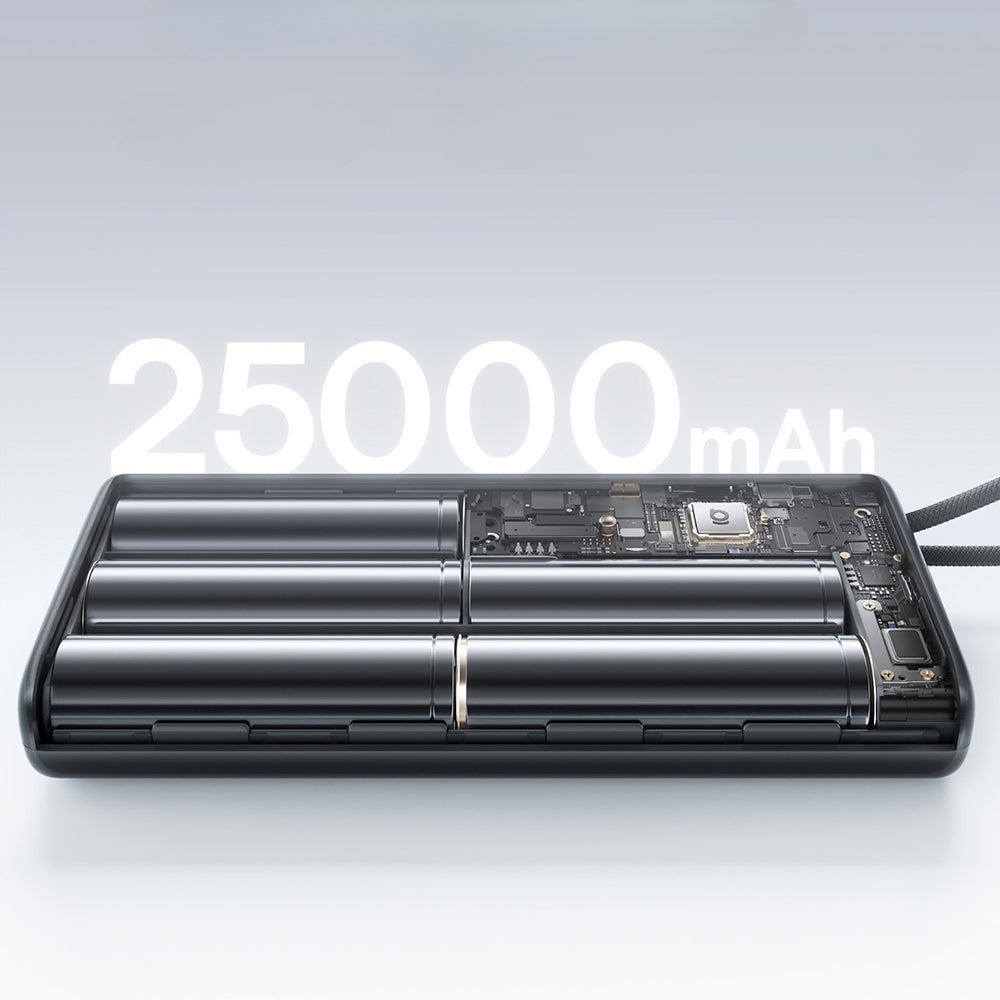 Batterie Externe Baseus EnerFill FC41, 25000mAh, 145W, QC + PD, 1 x USB-A - 3 x USB-C, Noire E0028H03