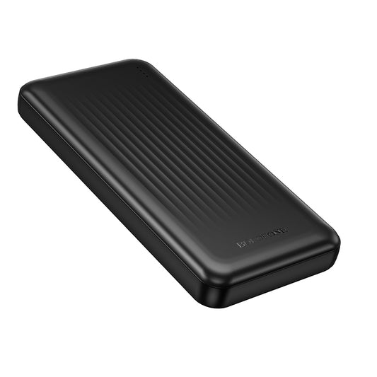 Externer Akku Borofone BJ80A Clever, 10000mAh, 22.5W, QC + PD, 1 x USB-C - 2 x USB-A, Schwarz