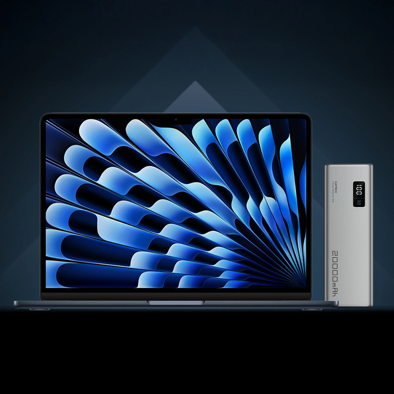 Externer Akku Cuktech P+ No.15, 20000mAh, 150W, QC + PD, 1 x USB-A - 2 x USB-C, Grau CUKPB200GLBK