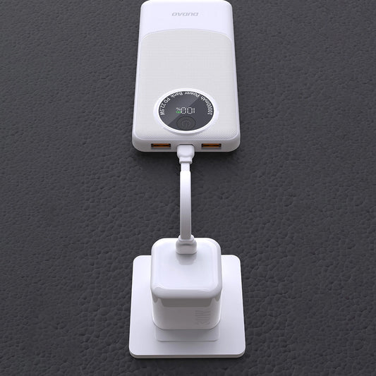 Batterie Externe Dudao K12Pro, 20000mAh, 22.5W, QC + PD, 1 x USB-C - 2 x USB-A, Blanche