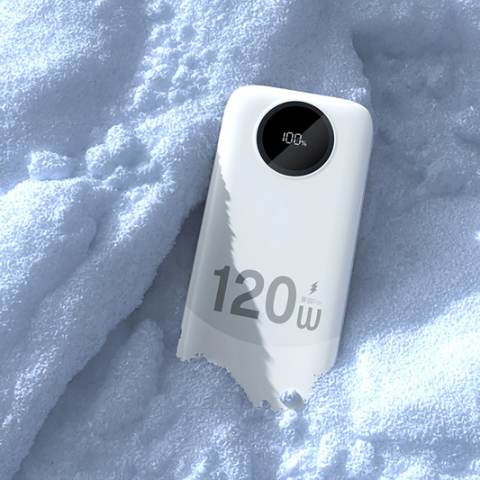 Externer Akku Dudao K13, 10000mAh, 120W, QC + PD, 1 x Lightning - 1 x USB-A - 2 x USB-C, Weiß