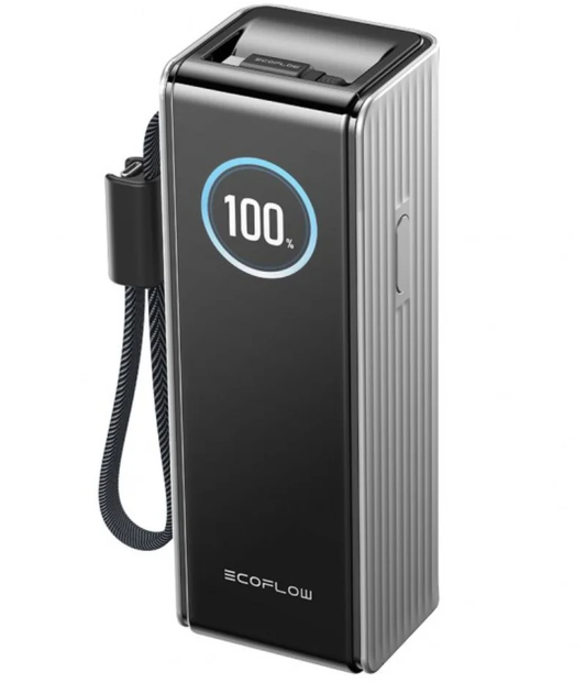 Batterie Externe EcoFlow Rapid, 25000mAh, 170W, QC + PD, 1 x USB-A - 3 x USB-C, Gris