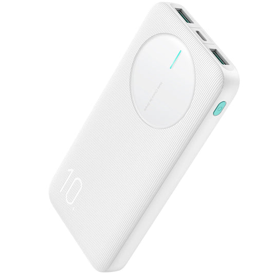 Externer Akku Joyroom JR-PBF12, 10000mAh, 12W, 1 x USB-C - 2 x USB-A, Weiß