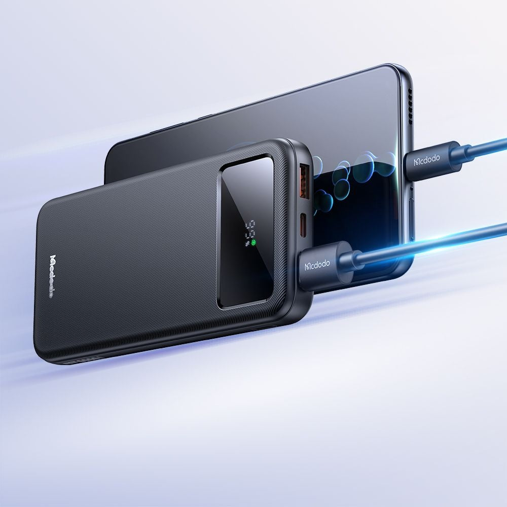 Batterie Externe McDodo MC-4220, 10000mAh, 22.5W, QC + PD, 2 x USB-A - 1 x USB-C, Noire