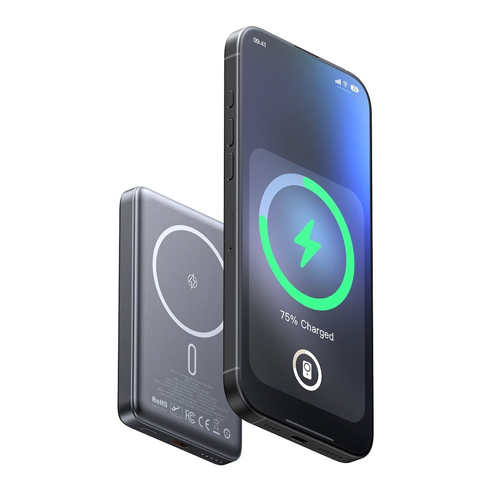 Batterie Externe Sans Fil McDodo MC-4651 Meta, 10000mAh, 20W, PD + FQI, 1 x QI - 1 x USB-C, Noire