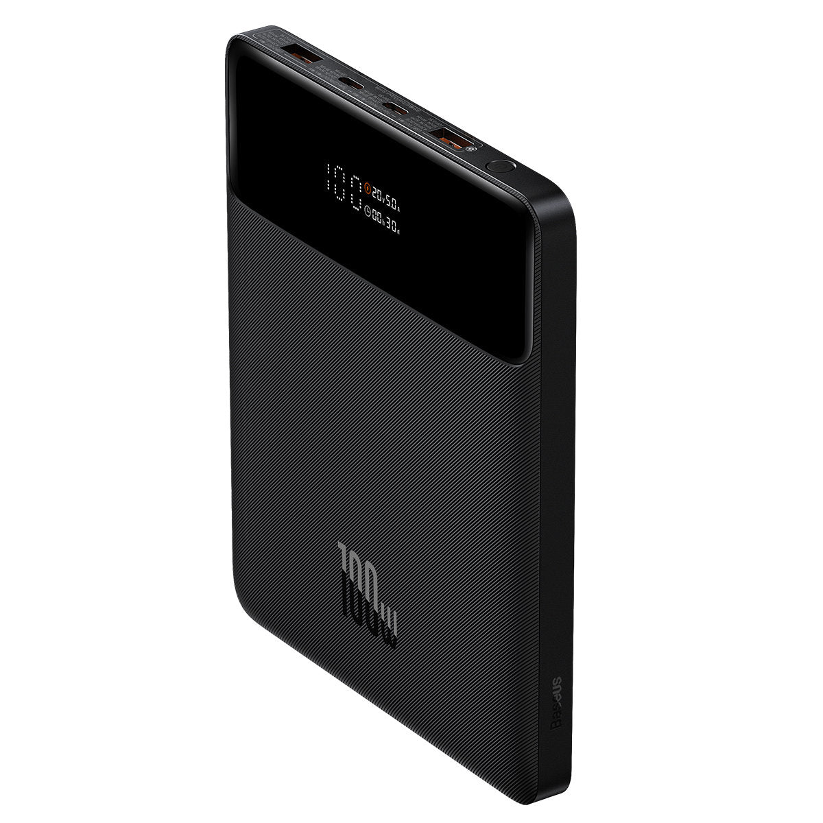 Batterie Externe Baseus Blade Ultrathin, 20000mAh, 100W, QC + PD, 2 x USB-A - 2 x USB-C, Noire PPBL000201