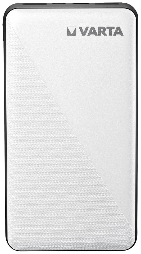 Varta Energy Externe Batterie, 15000mAh, 15W, 2 x USB-A - 1 x USB-C, Weiß