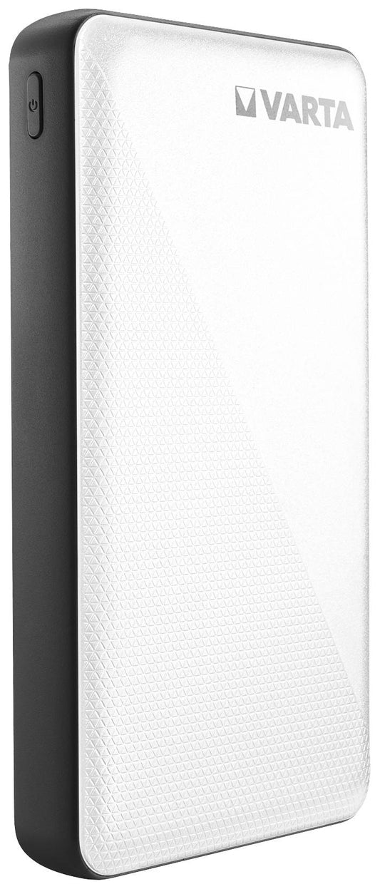 Varta Energy Externe Batterie, 15000mAh, 15W, 2 x USB-A - 1 x USB-C, Weiß