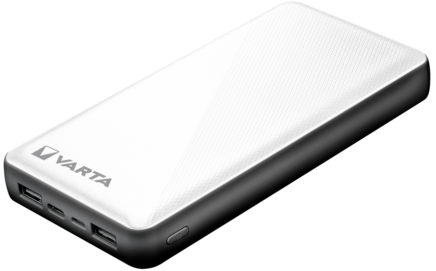 Varta Energy Externe Batterie, 20000mAh, 15W, 2 x USB-A - 1 x USB-C, Weiß