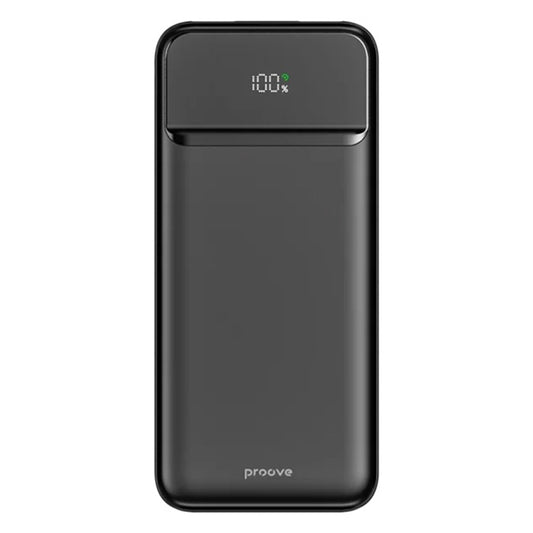 Externer Akku Proove Illuminator 2, 10000mAh, 22.5W, QC + PD, 2 x USB-A - 1 x USB-C, Schwarz PBIP10212201