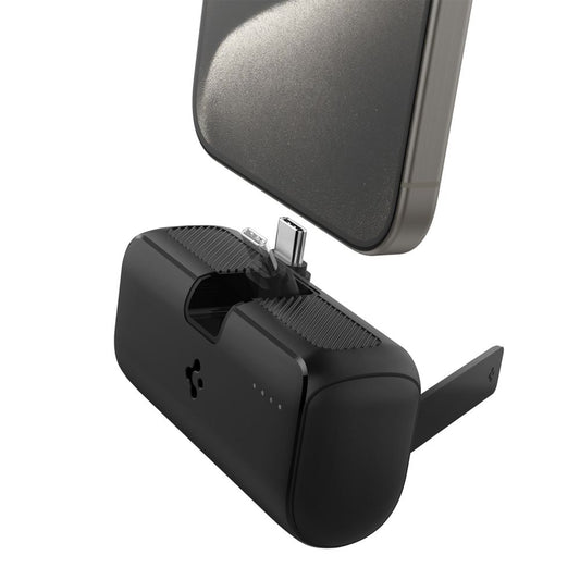 Externer Akku Spigen, 5000mAh, 22.5W, PD, 1 x USB-C, Schwarz