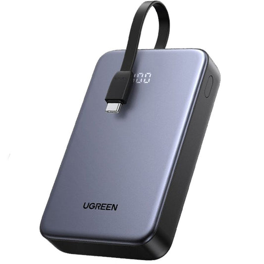Batterie Externe UGREEN PB505, 20000mAh, 22.5W, QC + PD, 1 x USB-A - 2 x USB-C, Gris