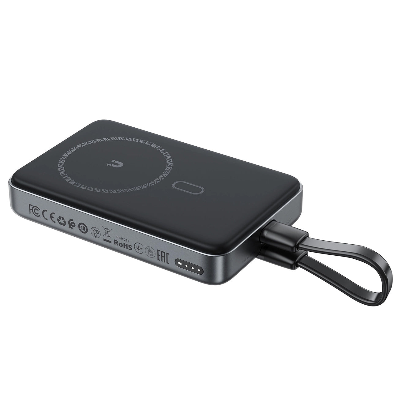 Batterie Externe Sans Fil Acefast M10, 10000mAh, 30W, PD + FQI, 1 x QI - 2 x USB-C, Noire