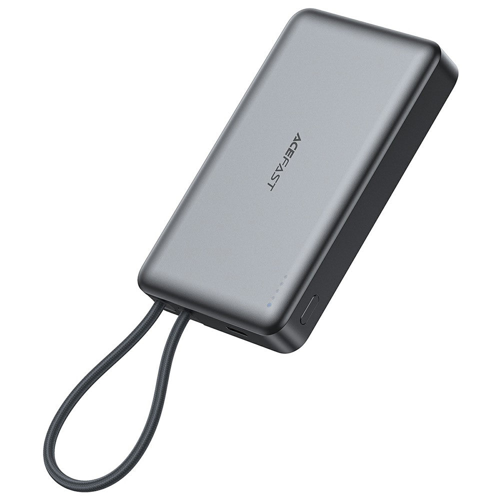 Batterie Externe Sans Fil Acefast M18, 10000mAh, 22.5W, PD + FQI, 1 x QI - 2 x USB-C, Noire