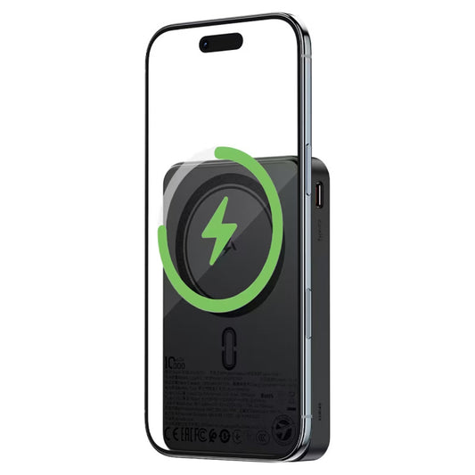 Batterie Externe Sans Fil Acefast M31, 10000mAh, 22.5W, QC + PD + FQI, 1 x QI - 1 x USB-A - 2 x USB-C, Noire