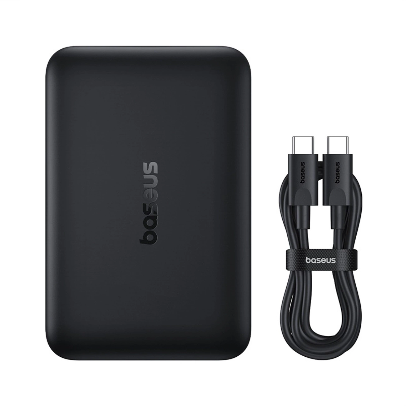 Baseus EnerFill FM11 Ultra-Mini Wireless External Battery, 10000mAh, 22.5W, PD + FQI, 1 x QI - 1 x USB-C, Black P1008210E123-00